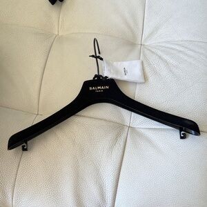 Balmain Black Hanger and Pouch